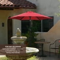 thumbnail image 6 of Ainfox 7.5ft Patio Umbrella Outdoor Table Umbrella with Tilt & Crank, Waterproof UV-Proof, Wine Red, 6 of 9