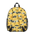 thumbnail image 3 of Police and Sheriff Yellow Pattern Backpack for School, Cute School Bag with Adjustable Shoulder Straps and Padded Back, 13.8"x11.4"x6", 3 of 5