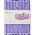 thumbnail image 1 of czcpp-Folding Plastic Crates, 40.6 x 30.5 x 17.8cm, Lilac, 1Pack, Stackable Collapsible Storage Baskets Organizer for Home Office and Outdoor, 1 of 4