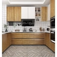 thumbnail image 3 of AbaBoorty 15.8"x78.8" Wood Grain Contact Paper Wood Wall Paper Wood Peel and Stick Wallpaper Waterproof Self Adhesive Wood Paper Countertop Desk Table Top Sticker Cover Wood Vinyl Wrap for Cabinets, 3 of 7