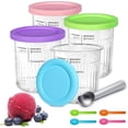 thumbnail image 1 of 4Pcs Ice Cream Tubs for Ninja Creami, Ice Cream Maker with Silicone Lids Compatible with NC501/NC500 Series, 1 of 5