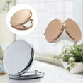 thumbnail image 1 of Lubelski Portable Solid Color Metal Round Case Double-Side Pop-Up Pocket Makeup Mirror, 1 of 7