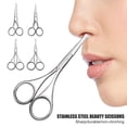 thumbnail image 1 of Ciseaux de Beauté Multifonctionnels Ergonomiques Tête Ronde en Acier Inoxydable Ciseaux Droits pour la Maison, 1 of 8