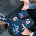 thumbnail image 4 of WERPE Flowers Blue Background Maximalism Laptop Bag Diving Fabric Carrying Bag 15inch, 4 of 5