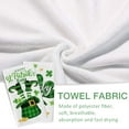 thumbnail image 3 of Happy St. Patrick''s Day Top Hat Shamrock Kitchen Dish Towel Set of 2, Lucky You Clover Hand Towel Green Buffalo Plaid Drying Baking Cooking Cloth, Irish Spring Home Kitchen Decor 18x26 Inches, 3 of 6