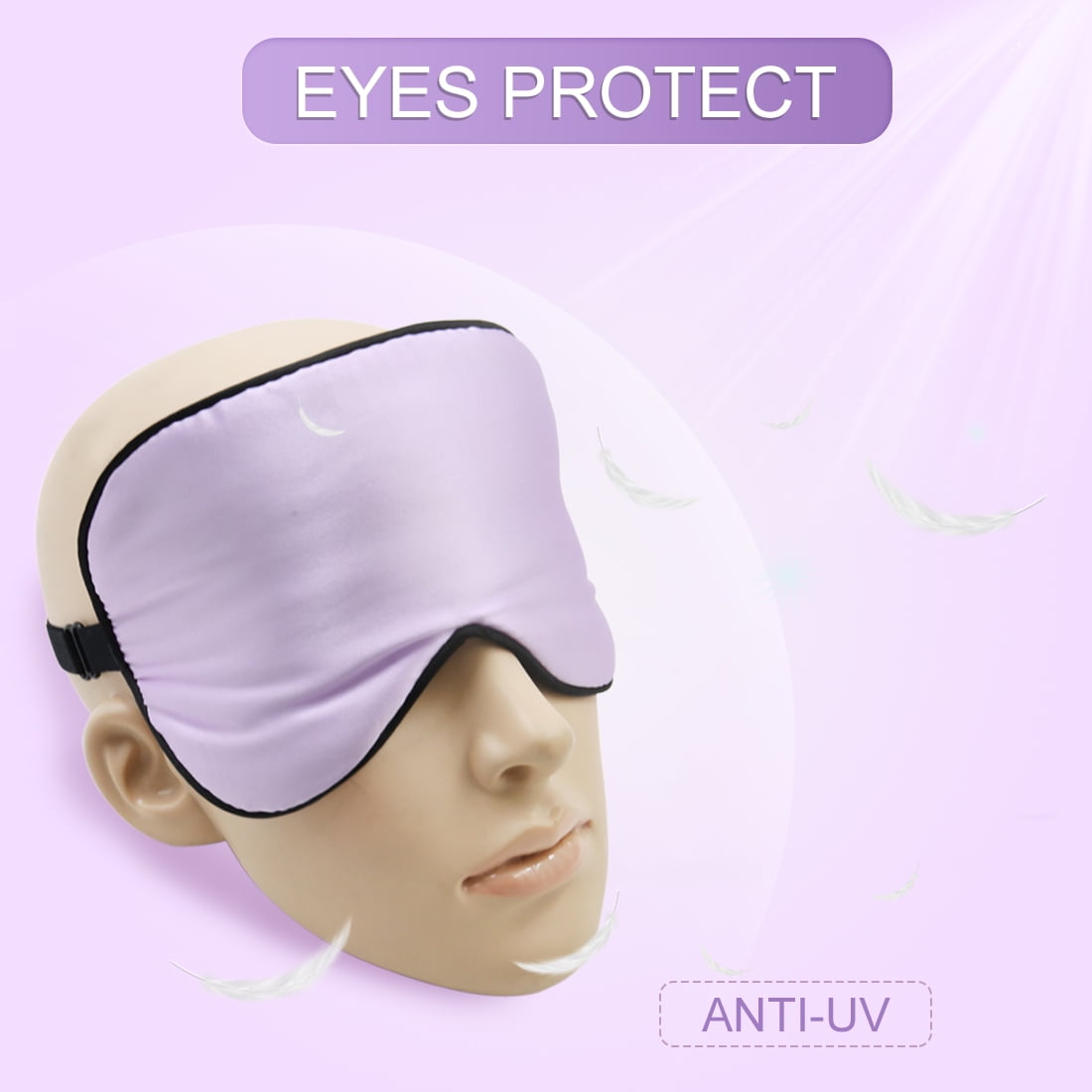 Sleep Eye Mask Silk Eye Cover Night Mask Sleep Plaster Relaxing Eye Shade  For Women To Promote Healthy Breathing And Improve Sleep Quality