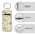thumbnail image 6 of Yuyamidu Cactus Small Car Chapstick Holder Keychain Women's Lipstick Holder Keychains Yellow Flower Lipsticks Keyrings Pouch Portable Makeup Accessories, 6 of 6
