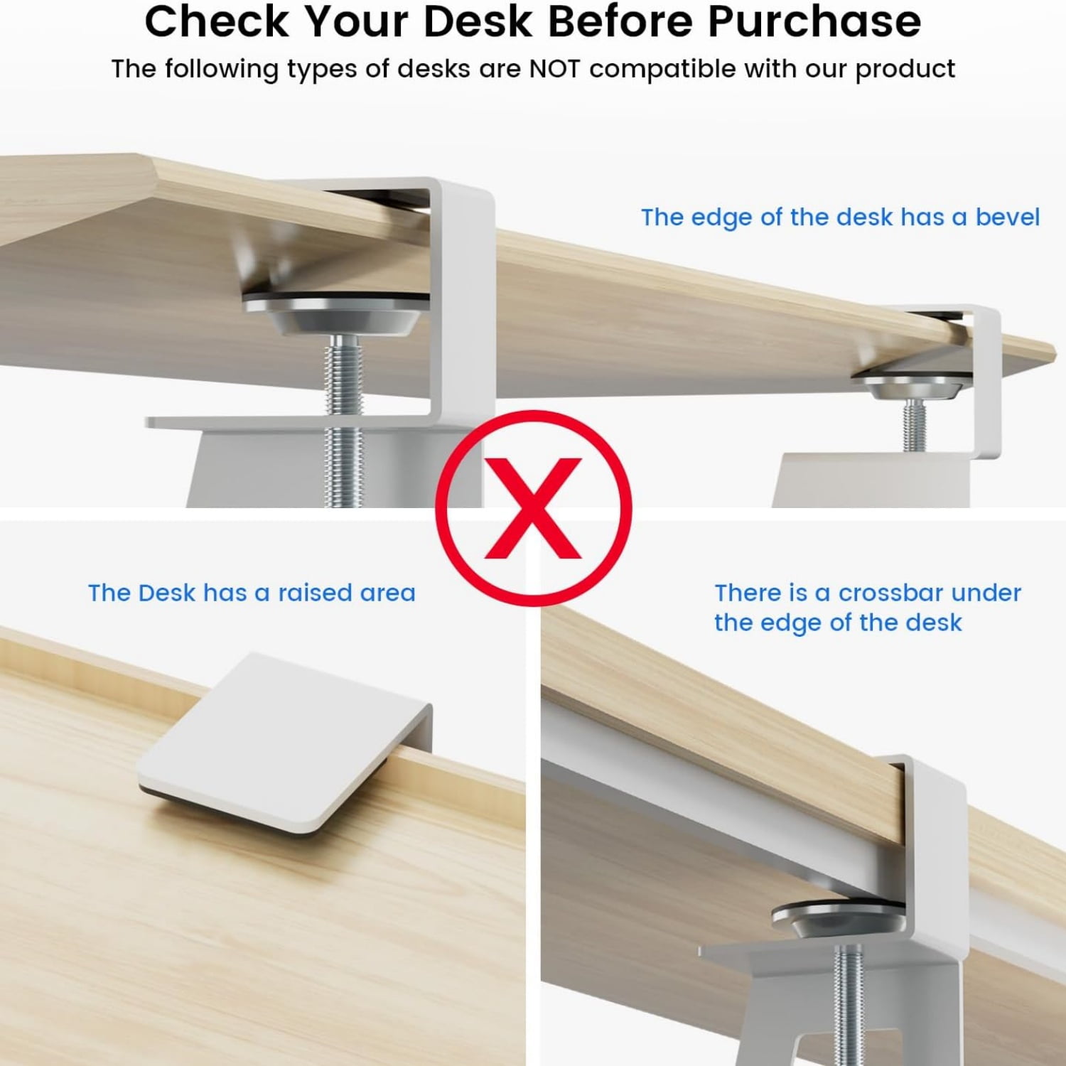 Large Keyboard Tray Under Desk Slide Out with Extra Sturdy C Clamp Mount System,26'' (30'' including Clamps) x11 Slide-Out Keyboard Drawer Under Desk for Typing,Keyboard Mouse Tray,White