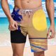 thumbnail image 5 of Pantalones Cortos para Hombre Cintura Elástica con Bolsillos, Forro de Impresión de Moda Casual para la Playa, Al Aire Libre Y el Uso Diario, 5 of 6