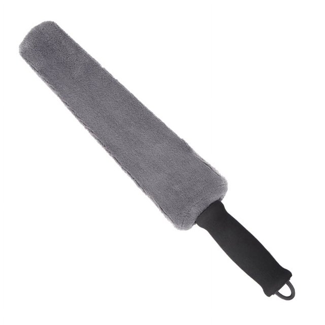 El cepillo de limpieza para huecos de salida de aire del coche no se puede caer, plumero de pelo de Coral de felpa, herramienta para lavado de coches