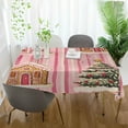 thumbnail image 3 of Yayeee Tablecloths 54" x 54" Rectangle Wrinkle Resistant Party Table Cover, Gingerbread Houses, 3 of 8