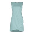 thumbnail image 7 of JoveMarine Sundresses for Women Summer Sleeveless Tank - Round Neck Slim Fit Short Bodycon Party Mini Dress with Stretchy Fabric,Mint Green M, 7 of 7