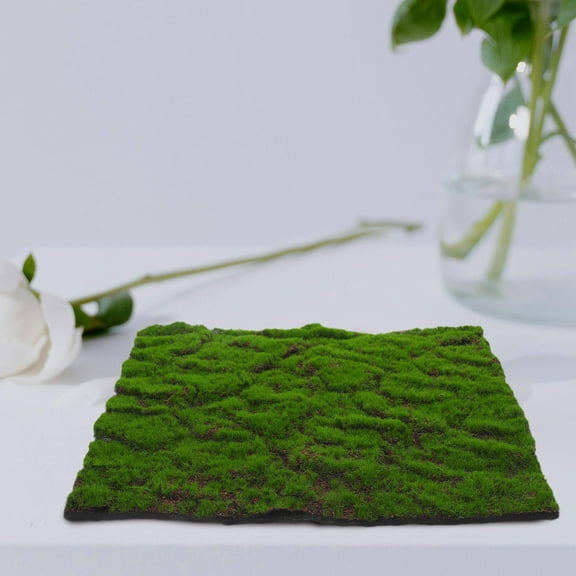KONTONTY Artificial Moss Mat Fake Grass Rug Diy Synthetic Turf Landscape Artificial Grass Mats Lawn Carpet For Wedding Home Backyard Balcony Outdoor Indoor Decor 30 CM