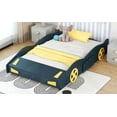 thumbnail image 5 of Race Car-Shaped Platform Bed with Wheels and Storage, 5 of 5