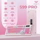 thumbnail image 2 of Teclado Gaming Inalámbrico AULA S99pro Tri-Mode RGB Rosa, 2 of 4