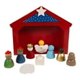 thumbnail image 3 of Kurt Adler 9-Inch Miniature Nativity Set with 9 Figures and Stable, 3 of 4