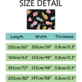 thumbnail image 3 of Crawling Indoor Carpet Play Mat Pineapples Summer Black for Living Room Bedroom Educational Nursery Floor Mat Area Rugs 63x48in, 3 of 6