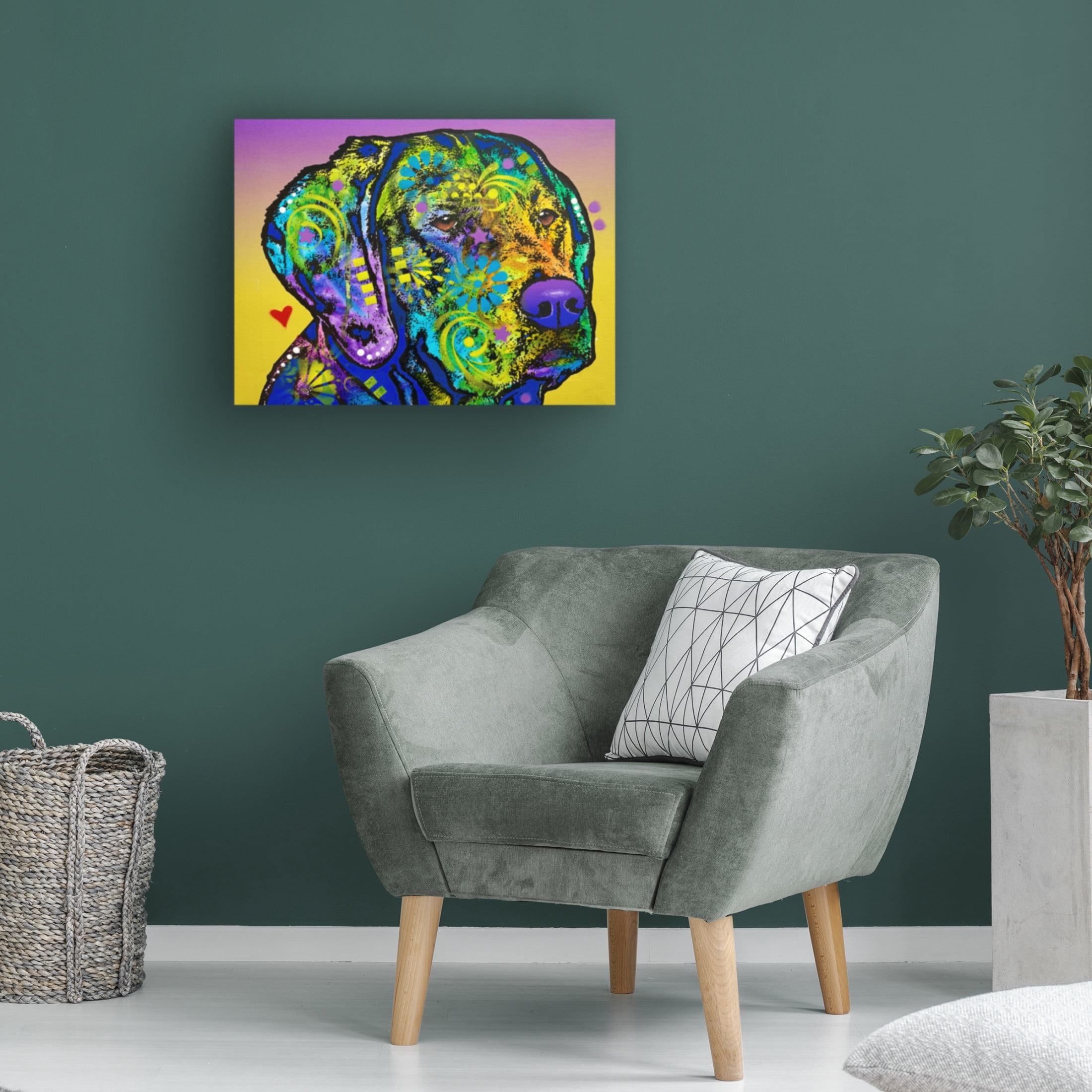 Canvas Wall Art - Dean Russo 'I Love You But Im Bored' Wall Art for Living Room, Bedroom, or Office Décor by Trademark Fine Art - 24 x 18 Inches