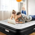 thumbnail image 3 of Air Mattress Queen with Built in Pump,Supports 660lb Max,Inflatable Blow Up bed for Camping Home Travel,Black, 3 of 10