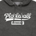 thumbnail image 3 of Instant Message - Pickleball Enthusiast - Men's Pullover Hooded Fleece Sweatshirt, 3 of 6