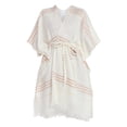 thumbnail image 4 of Time and Tru Women's Striped Ruana, Size S/M, White, 4 of 4