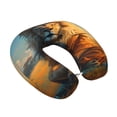 thumbnail image 2 of Disketp Prairie Meditating Lion Travel Pillow Memory Foam Neck Pillow Support Pillow for Camping, Sleeping Rest Cushion Airplane Pillow, 2 of 8