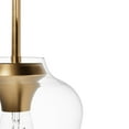 thumbnail image 4 of Hunter - Vidria 1-light Alturas Gold, Small Pendant Light, Dimmable, Formal Style, Bell Shaped, for Bedrooms, Kitchens, Dining, Living Rooms - 45233, 4 of 7