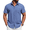 Blue, variant on COOFANDY Mens Button Down Short Sleeve Shirt Casual Summer Stretch Dress Shirts Wrinkle Free