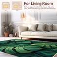 thumbnail image 2 of ODIKA 3'x5' Machine Washable Non-Slip Area Rug, Lush Green Botanical Aesthetic High Traffic Rug, Green, 4823, 2 of 7