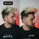 thumbnail image 5 of Paquete de 2 pinzas para el cabello de perlas y oro mate para mujer: pinzas grandes de metal con perlas para cabello grueso - Garras de cangrejo antideslizantes y pasadores cruzados fuertes, 5 of 5