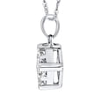 thumbnail image 2 of Princess Cut Diamond Pendant Necklace in 14K White Gold (1/2 cttwcttw, H-I, I2-I3), 2 of 3