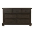 thumbnail image 2 of Home Elegance 1718GY-5 40 x 18 x 65.25 in. Begonia Dresser with Hidden Drawer - Gray, 2 of 7