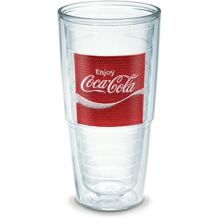 

Tervis Coca-Cola - Enjoy Coke Emblem Made in USA Double Walled Insulated Tumbler Cup Keeps Drinks Cold & Hot 24oz Unlidded
