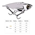 thumbnail image 6 of Huanledash 1Pc/5Pcs Bass Fishing Baits Simulation 3D Fisheye Sharp Double Hooks Wobbler Prevent Escape Golden/Silver Color Sink VIB Lure Bait Metal Hard Baits Fishing Supplies, 6 of 8