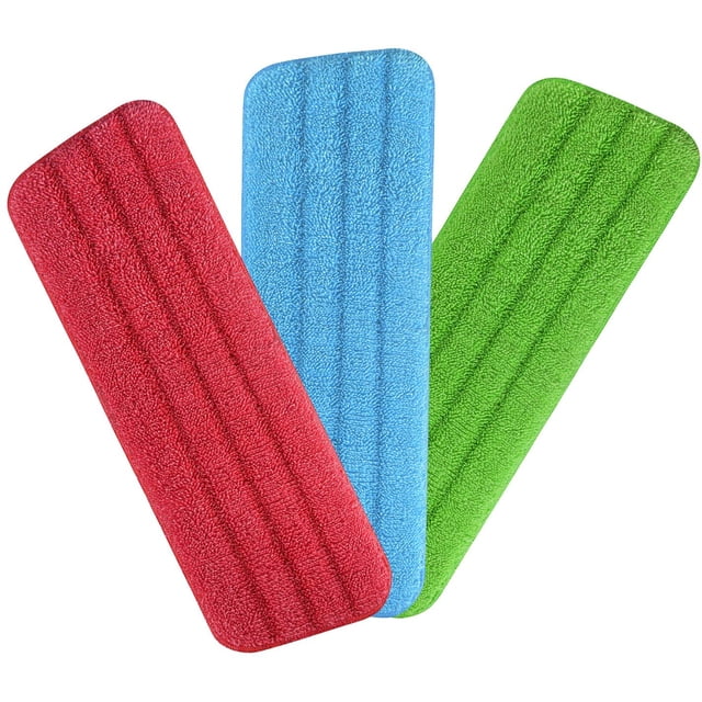 Cubierta de limpieza de repuesto, 3 piezas de repuesto de fregona de microfibra para fregona en aerosol/limpiador a vapor, paquete de 3 fundas de limpieza de repuesto para fregona (42 x 14,5 cm) brillar Electrónica