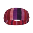 thumbnail image 2 of Motion Adornment Sweatband 15 In Both Men And Women Can Stretch Breathable Soft Perspiration For Hiking Walking Running Exercise Purplish Red Stripe_82927_1, 2 of 8
