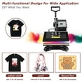 thumbnail image 6 of Costway 12'' x 10'' Heat Press Machine Swing-Away Digital Transfer Sublimation T-Shirt, 6 of 12