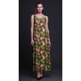 thumbnail image 3 of Bimba Robe Longue en Rayonne Imprimée Florale pour Femmes Chic Bohème Été Maxi Plage-TG, 3 of 4