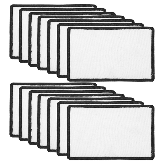 New Arrivals 14 Pcs Sublimation Patches Blank Fabric Ironing Rectangular Repair for Clothes, Hats