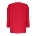 thumbnail image 5 of Inverlee Cotton Linen Long Sleeve Shirts for Women Casual Solid Color Crewneck Basic Tees Spring Trendy Loose Fit Basic Tops, 5 of 6
