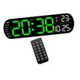 thumbnail image 1 of Reloj despertador digital, reloj de escritorio conmutable  degreeF/ degreeC, visualización de temperatura, fecha y semana, reloj calendario para mesita de noche, Verde, 1 of 7