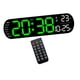 thumbnail image 1 of Reloj despertador digital con ajuste de brillo de 10 niveles, alarma dual conmutable en  degreeF/ degreeC Verde, 1 of 7