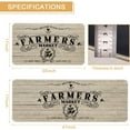 thumbnail image 2 of Farmhouse Kitchen Rugs and Mats Set of 2, Farmhouse Kitchen Mat, Seasonal Holiday Cooking Sets Low-Profile Non-Slip Floor Mats for Home Kitchen Decor - 17x30 and 17x47 Inch, 2 of 5
