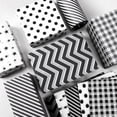 thumbnail image 4 of 100 Sheets Black White Tissue Paper Star Dots Stripes Waves Print Bulk Gift Wrapping Paper for Gift Wrapping DIY Crafts Birthday Halloween Christmas Party Gift Decoration 19.7 ×13.8 Inch, 4 of 6