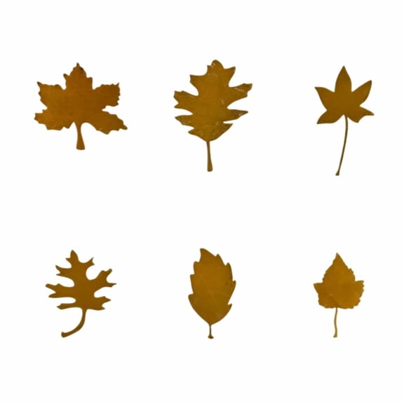 6Pcs Coffee Iron Maple Leaf Wall Hanging Decor Rustic Farmhouse Metal Fall Leaves For Indoor Porch Fence Fireplace Thanksgiving Harvest Home Ornament