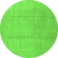thumbnail image 1 of Ahgly Company Indoor Round Abstract Green Modern Area Rugs, 7' Round, 1 of 4