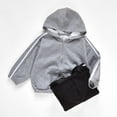 thumbnail image 5 of XinLfly Zip up Hoodie Kids Hooded Sweatshirts for Boys Girls Toddlers Hooded Full Zipper with Pocket Jacket Shirt,Gray,Black 11-12, 5 of 7