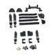 thumbnail image 5 of Kit de actualización RC 1/12, pieza de reparación de amortiguador delantero y trasero, barra de acoplamiento, barra de acoplamiento para 82PR0 MN82, negro, 5 of 8