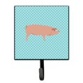 thumbnail image 1 of "Treasures American Landrace Pig Blue Check Gancho de pared, pequeño, multicolor" Caroline's Treasures BB8106SH4, 1 of 1