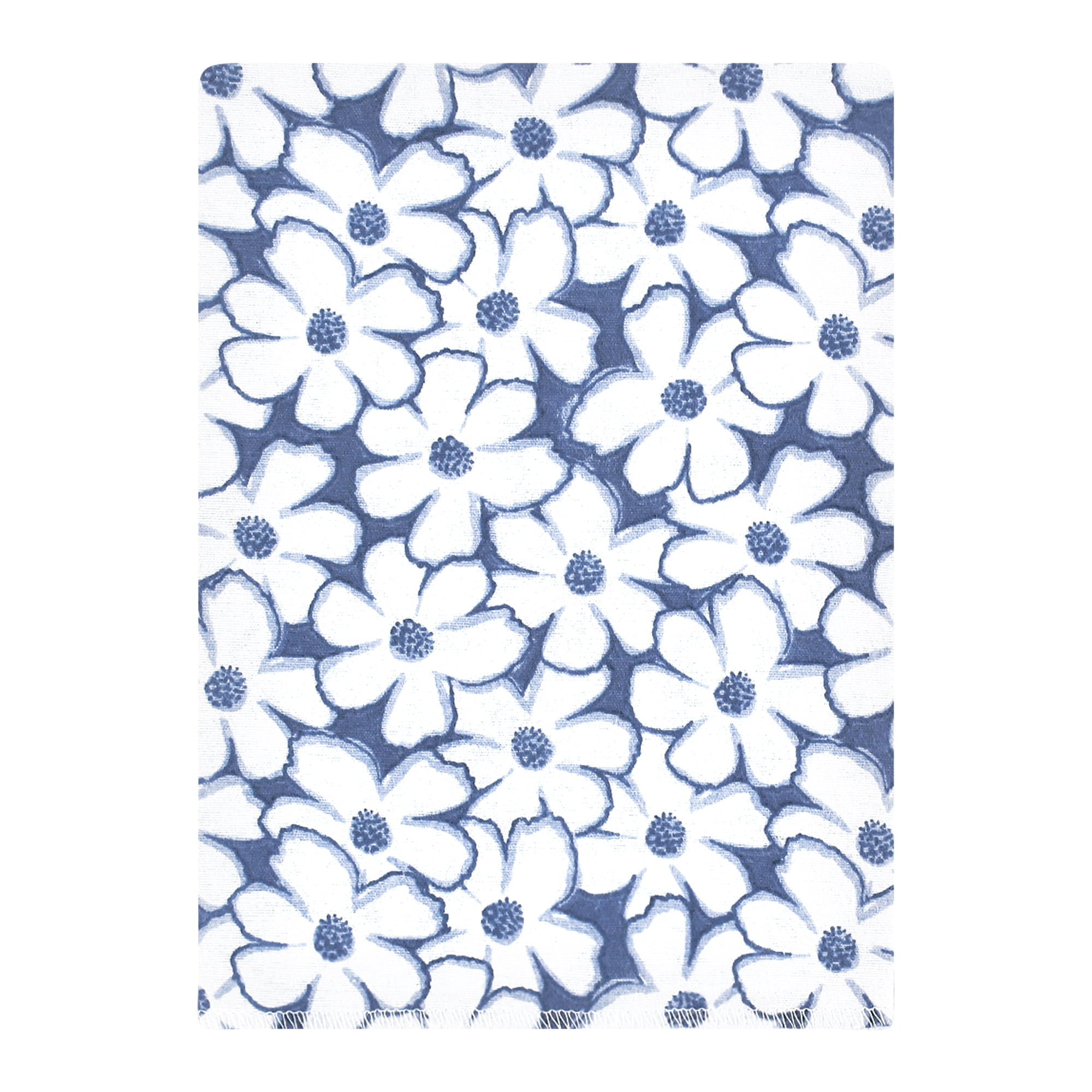 Hudson Baby Unisex Baby Cotton Poly Flannel Burp Cloths Bundle, Blue Cosmos, One Size